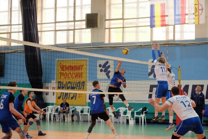 Волейболисты волгодонского «Атома» завоевали право участия в областном «финале четырех»
